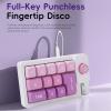 GOWENIC Mechanical Number Pad, 12 Programmable Buttons, 12 RGB LED Backlights, Anti Key Conflict dDesign, Customizable Hot Swap Buttons (Purple) view 2