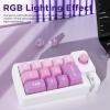 GOWENIC Mechanical Number Pad, 12 Programmable Buttons, 12 RGB LED Backlights, Anti Key Conflict dDesign, Customizable Hot Swap Buttons (Purple) view 4