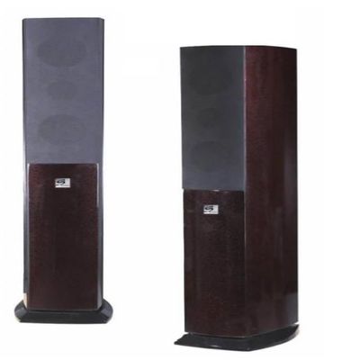 Suber Electronics FSS-1800SE Hi-Fi Floor Standing Speakers, 2-Way Vented Box System, Metallic Cherry, Real Wood Veneers, 40Hz-20KHz, 80W