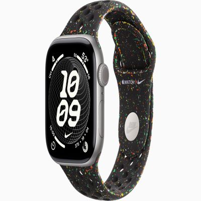 Apple Watch Series 11 [GPS + Cellular, 42mm] Space Gray Aluminum Case with Midnight Black Nike Sport Band, M/L (Renewed)