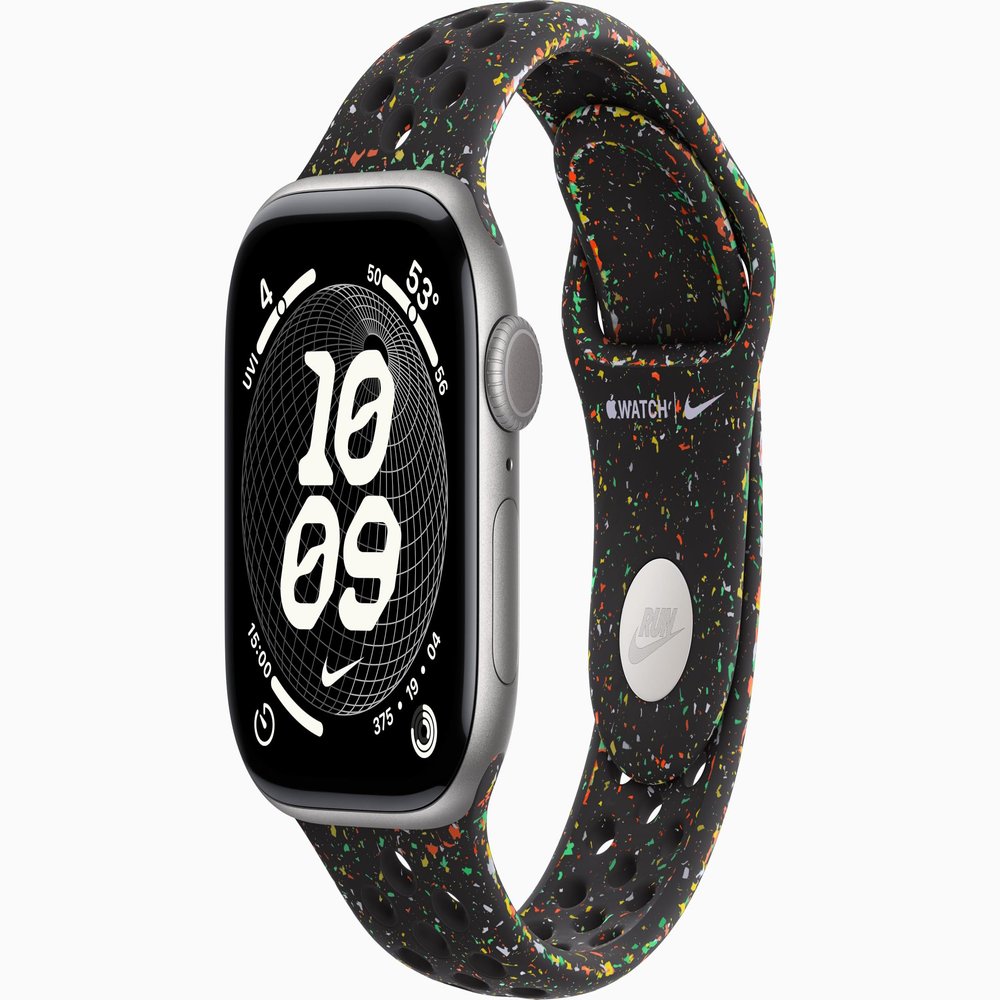 Apple Watch Series 11 [GPS + Cellular, 42mm] Space Gray Aluminum Case with Midnight Black Nike Sport Band, M/L (Renewed)