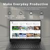 HP Ultrabook 14 Laptop with Free Microsoft 365  16GB RAM  Intel 4-Core CPU  1.1TB Storage (64GB OnBoard w/ 64GB External + 1TB OneDrive)  Windows 11 w/o Earphones (Black) view 2