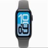 Apple Watch SE 3 [GPS, 40mm] Midnight Aluminum Case with Stone Gray Sport Band, M/L (Renewed) view 2
