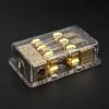 1x0GA in 3x4GA Out Distribution Block Holder, 60A Ground Distribution Block, ABS Holder for Car Trucks Ships Audio Amplifier Modification, view 2
