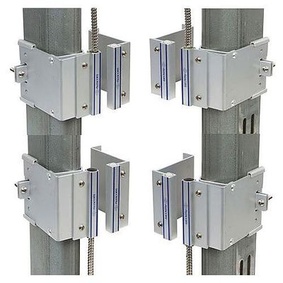 N505AUTMC/STSD Overhead Door Rail 3" Mount Single Pole Double Throw Magnet/Switch Set with 24" Armored Cable, No Dead Spot Technology, Silver