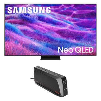 Samsung QN55QN80FAFXZA 55 Inch Neo QLED QN80F Series Supreme UHD 4K TV with an AudioQuest PowerQuest2 Power Filter/Surge Protector 6 Outlet (2025)