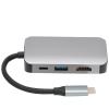 4 in 1 Type C Docking Station, USB C Hub with 4K, 1080P, USB 30. and PD 60W Charging, Portable Aluminum Alloy Adapter for Laptop, Phone, TV and view 1