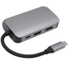4 in 1 Type C Docking Station, USB C Hub with 4K, 1080P, USB 30. and PD 60W Charging, Portable Aluminum Alloy Adapter for Laptop, Phone, TV and view 3