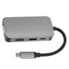 4 in 1 Type C Docking Station, USB C Hub with 4K, 1080P, USB 30. and PD 60W Charging, Portable Aluminum Alloy Adapter for Laptop, Phone, TV and view 4