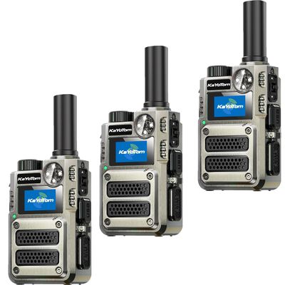 [Lifetime Free] Unlimited Range Walkie Talkies 4G LTE Long Range Two-Way Radios with Nationwide & Global Range,Multi-Function Light & SOS Alert Poc Radios for Wilderness Hiking,Truck Fleet (3 Pack)