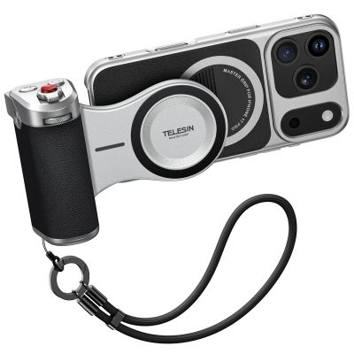 Magnetic Phone Camera Grip, Smartphone Shooting Holder Selfie Handle Snap for iPhone 17Pro Max Cellphone Vlog Video Photography
