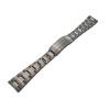 22mm Solid Straight End Screw LinksSilver Middle Polish Glide Lock Steel Watch Band Bracelet Strap view 1