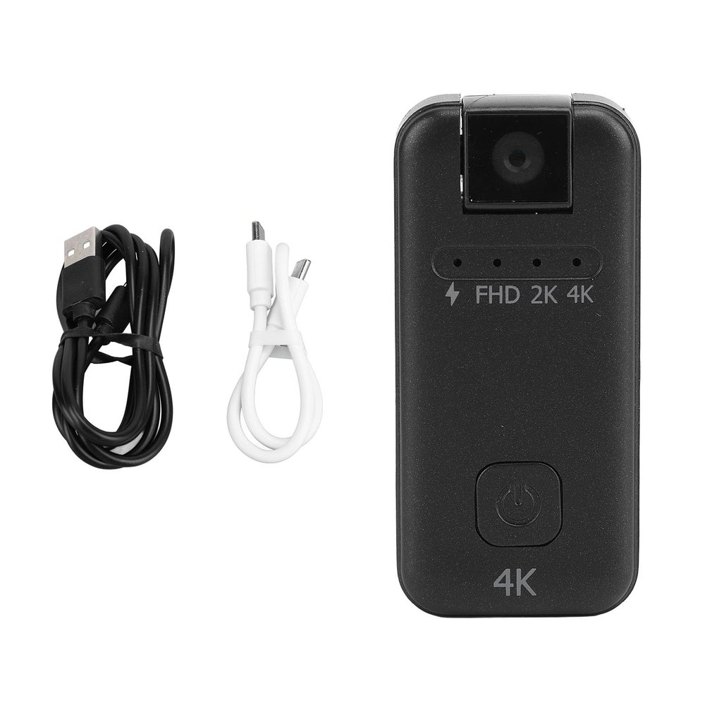PODSJD 4K Thumb Action Camera Miniature Sports Camera with 120 - Min Recording & 256GB Memory Support - Gyroscopic Image Correction, Timelapse Function for Fishing, Cycling & Hiking
