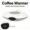 Coffee Warmer USB Powered, White Portable Heating Mat for Mug and Tea Cup - Constant Temperature, Cooling and Heating Dual Use, Rechargeable for Desk and Office view 2