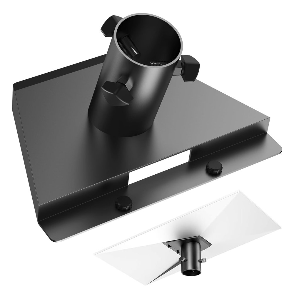 Starlink Gen 3 Mount, Fixed Position Pole Mount Adapter Bracket for Starlink V3 Router Dish, fits masts from 1.1-1.65 in (25-42mm) Easy Installation