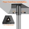 Starlink Gen 3 Mount, Fixed Position Pole Mount Adapter Bracket for Starlink V3 Router Dish, fits masts from 1.1-1.65 in (25-42mm) Easy Installation view 2
