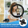 PATIKIL Tripod Screw Adapter 1/4" Male to M5 Male, 2 Pcs Tripod Nut Connectors Camera Mount Screw Camera Double Head Converter for Microphone Holder Magic Arms Accessories, 18 mm view 4