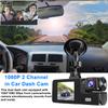 WiFi 1080P Dual Dash Camera for Car Front and Inside Dashcam Car Security Video Recorder,170Wide Angle Vehicle Cam,WDR,G-Sensor,Loop Recording,Night Vision (WiFi Dual Dash Cam with 32G Card) view 3