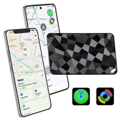 2026 New Wallet Tracker for Both iOS & Android Phones, Dual System Rechargeable Tracking Card Compatible with Apple Find My & Google Find Hub Device for Luggage, Passport, Purse Gift