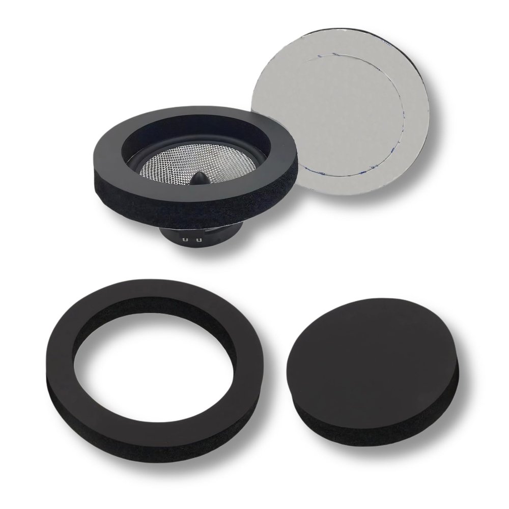 WDiYA Foam Subwoofer Speakers Enhancer, Self Adhesive Car Speaker Foam Rings