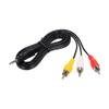 Enlybee 3.5mm Audio Video Cable R CA Male AV Wire Cord High Speed Transmission Durable PVC Material 1.2M DV MP4 Convertor view 2