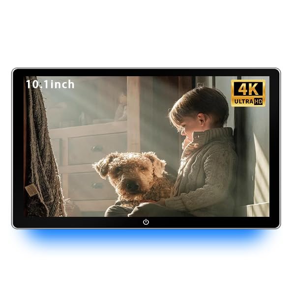 10.1 Inch 4K Android 13 NOAUKA Car TV Headrest Monitor for Cars Back seat,Support Phone Wireless Mirror Link Touch Screen,HDMI Input,USB/SD Card Tablet Portable Multi-Media Video Player,WiFi2+32G 2PCS