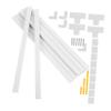 LABRIMP PVC Wall Cable Hider Kit Wire Protector Cord Cover with Self-Adhesive Tape Screws for Power Strips Tv Audio Video Cable Management view 1