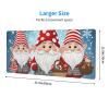 Large Extended Gaming Mouse Pad 32 X 12 in Non-Slip Rubber Base, Fun Christmas Traditional Gnome Print Desk Mat for Keyboard & Mouse, Office/Gaming Computer Accessories view 2
