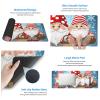 Large Extended Gaming Mouse Pad 32 X 12 in Non-Slip Rubber Base, Fun Christmas Traditional Gnome Print Desk Mat for Keyboard & Mouse, Office/Gaming Computer Accessories view 3