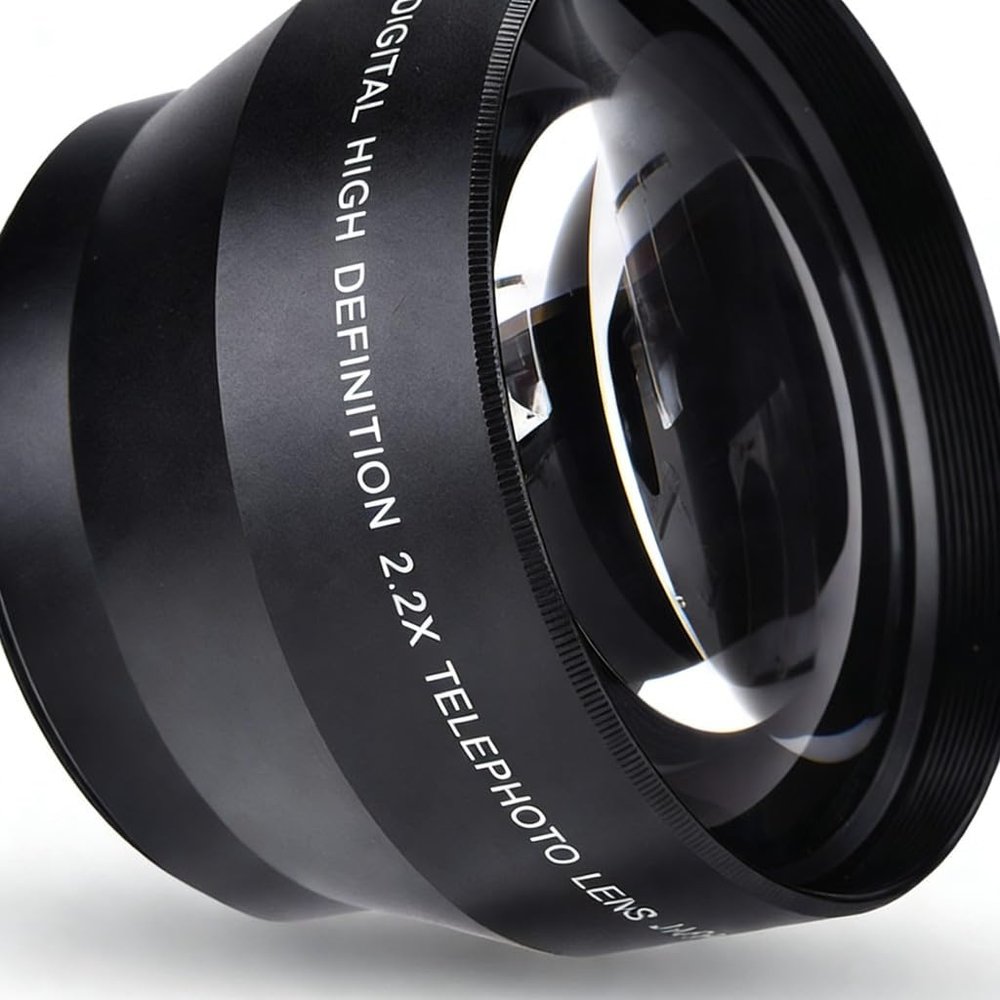 67mm 2.2X Universal Teleconverter Lens, Metal Build, 67x Zoom Telephoto Converter, 55mm 2.2X Lens Mount - Sharp Image Detail, Multi - Coated Optics, Close - Up Photography
