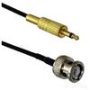 1pce Male Plug to 3.5mm Mono 1/8" TS Plug Camera Monitor Antenna RG174 Cable 6inch~10FT(10inch (25CM)) view 2