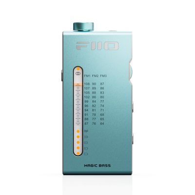 FiiO RR11 Portable HiFi FM Stereo Radio Receiver with Analog PVR Tuning, BASS+3D Sound Effects, 64MHz-108MHz (Blue)