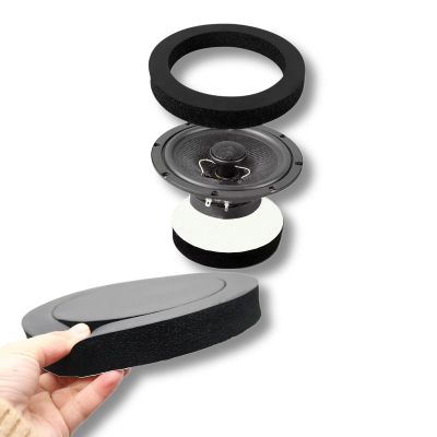 ANNECK 6.5 Inch Foam Subwoofer Speaker Enhancer Self Adhesive Car Speaker Foam Rings 2 PCS