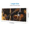 Large Extended Gaming Mouse Pad 32 X 12 in Non-Slip Rubber Base, Fun Musical Instruments Print Desk Mat for Keyboard & Mouse, Office/Gaming Computer Accessories view 2