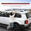 All-Aluminum roof Rack for 2024 2025 Toyota Land Cruiser 250&1958 Prado LC250 J250 Luggage Bracket Without Drilling External Upgrades Modification Off-Road Supplies Accessories view 4
