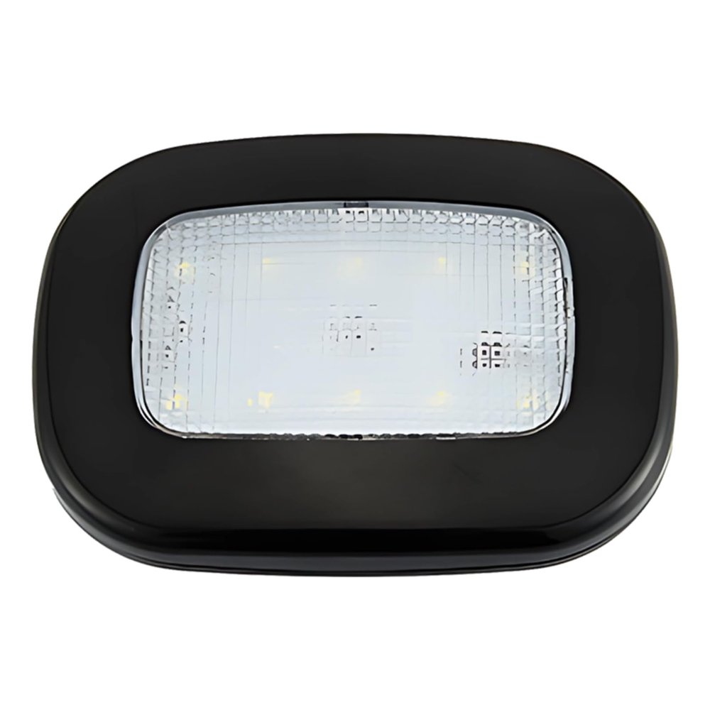 byepica White Light Car Interior Dome Light, Usb Rechargeable, 4.7 X 3.5 In12 X 9 Cm Black Shell Led Ceiling Roof Lamp, Reading Lights Dome Lights For Inside Car