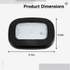 byepica White Light Car Interior Dome Light, Usb Rechargeable, 4.7 X 3.5 In12 X 9 Cm Black Shell Led Ceiling Roof Lamp, Reading Lights Dome Lights For Inside Car view 2
