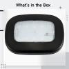 byepica White Light Car Interior Dome Light, Usb Rechargeable, 4.7 X 3.5 In12 X 9 Cm Black Shell Led Ceiling Roof Lamp, Reading Lights Dome Lights For Inside Car view 3
