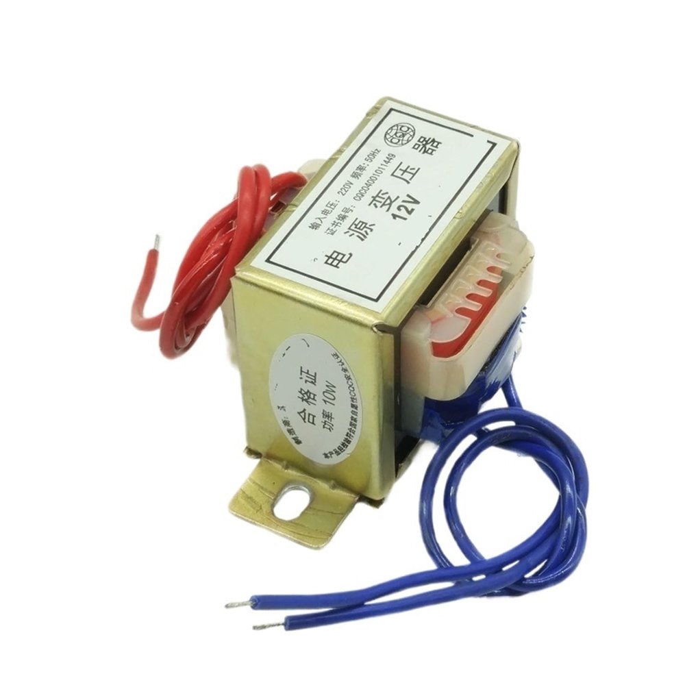 EI48 Transformer 10W/VA 220V/380V to 6V/9V/12V/15V/18V/24V/single/double AC Power Supply 1Pcs(380V Single V 2 line,AC9V)