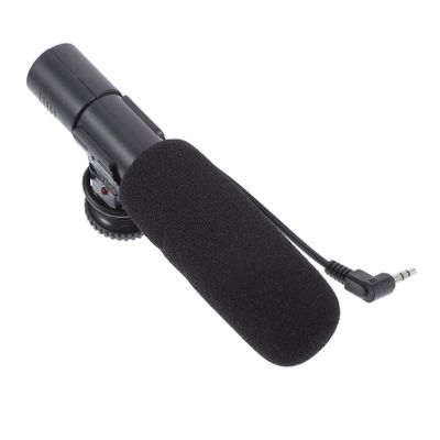 COOLHIYA Professional Digital Camera Microphone Stereo Plug High-Sensitivity Recording Mic for DSLR Video Interview Vlogging Compact and Easy to Install