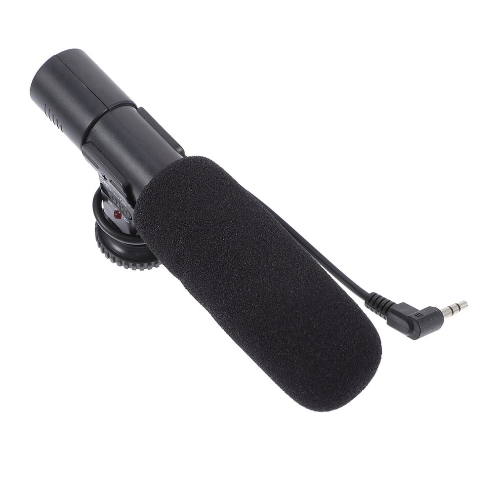 COOLHIYA Professional Digital Camera Microphone Stereo Plug High-Sensitivity Recording Mic for DSLR Video Interview Vlogging Compact and Easy to Install