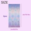 2 Pack Birthday Door Streamers Tinsel Foil Fringe Curtains Party Decorations for Women Foil Fringe Backdrop Kpop Photo Booth Props for Engagement Bridal Shower Bachelorette Baby Shower Wedding view 4