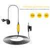 HVOISGV Lavalier Microphone, S.LAV 01 Multi-Functional Lavalier Microphone Omnidirectional Clip-On Lapel Mic 3.5Mm TRRS Plug with Monitoring Headphone,2.5m view 2