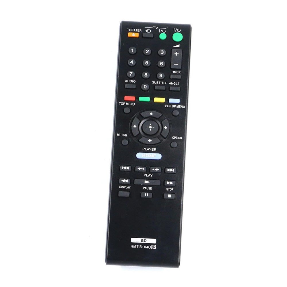 RMT-B104C DVD Remote Control for Sony Blu-Ray DVD Disc Player in Living Rooms or Rooms, No Programming or Pairing Needed, Replacement Remote Compatible Models BDP-B104A BDP-B104P BDP-S185 BDP-S190