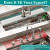 MAGKOTA Stone Faucet Mat for Kitchen Sink - Quick Dry Diatomite Sink Splash Guard, Prevents Moisture Buildup & Water Stains, Water Absorbing Stone Tray for Bathroom Countertop (White, 30" x 4") view 2