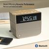 Soundfreaq Sound Rise II, SFQ-16: Bedside Alarm Clock Radio & Bluetooth Speaker, with Large Display Screen, FM Radio, Fast USB Charging, and Nature Sound (Wood Taupe) view 3