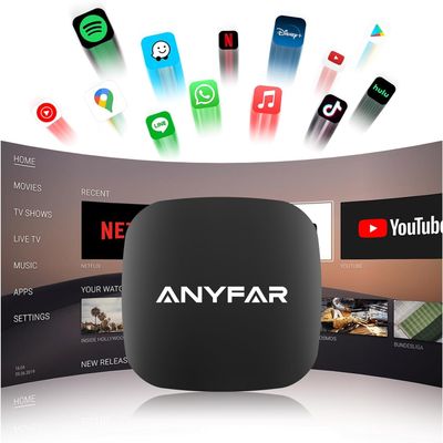 AI 7 Wireless CarPlay Adapter Android Adapter, Car Magic Video Box Built-in YouTube Netflix TikTok Disney PlayStore, Supports TF Card & USB Drive, USB/Type-C,Fits for Built-in Wired CarPlay Car (32GB)