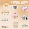 (10pcs) Senior 2026 Graduation Stickers Sheet for Girls, Boys, First Day of School Sign Decor, Graduation Sticker Vinyl for Locker, Laptop, Water Bottle, Tumbler, Waterproof, UV-Resistant view 2