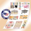 (10pcs) Senior 2026 Graduation Stickers Sheet for Girls, Boys, First Day of School Sign Decor, Graduation Sticker Vinyl for Locker, Laptop, Water Bottle, Tumbler, Waterproof, UV-Resistant view 3