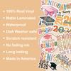 (10pcs) Senior 2026 Graduation Stickers Sheet for Girls, Boys, First Day of School Sign Decor, Graduation Sticker Vinyl for Locker, Laptop, Water Bottle, Tumbler, Waterproof, UV-Resistant view 4
